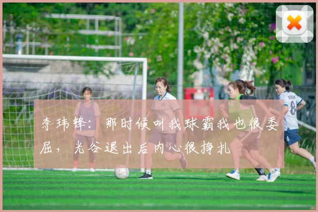 李玮锋：那时候叫我球霸我也很委屈，光谷退出后内心很挣扎